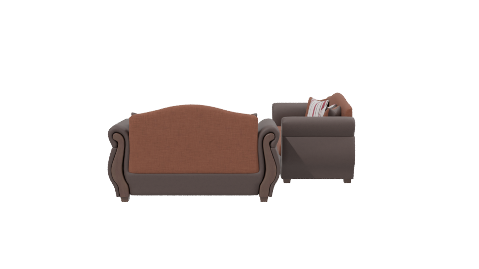 Elegant Leather Sofa Design 3D - Professional 3D Model Render 2