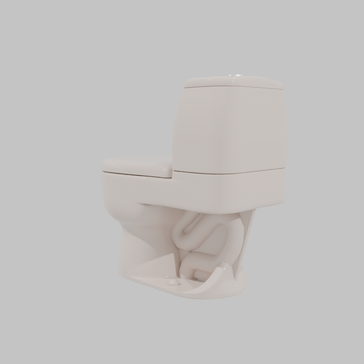 Toilet Ecoclean single bone