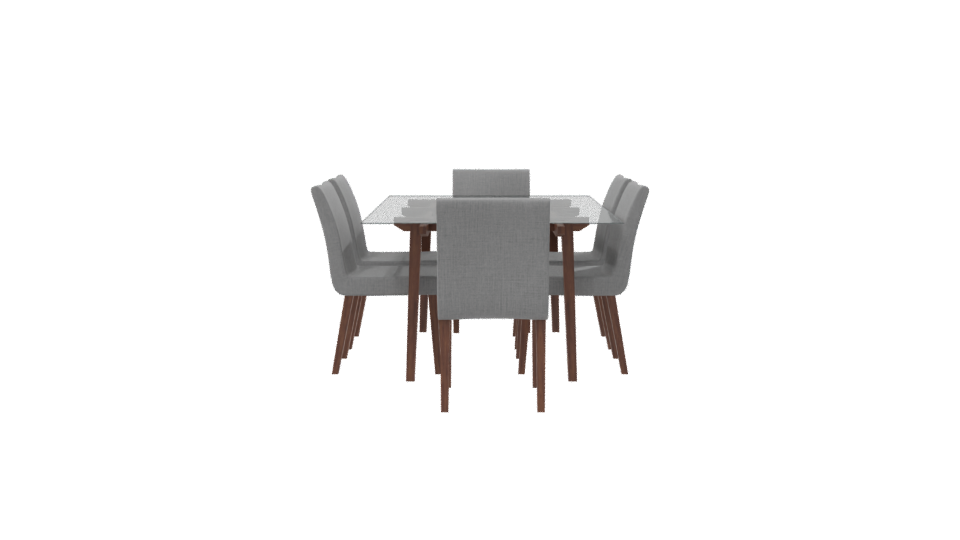 Stylish Dining Table Set 3D - Professional 3D Model Render 8