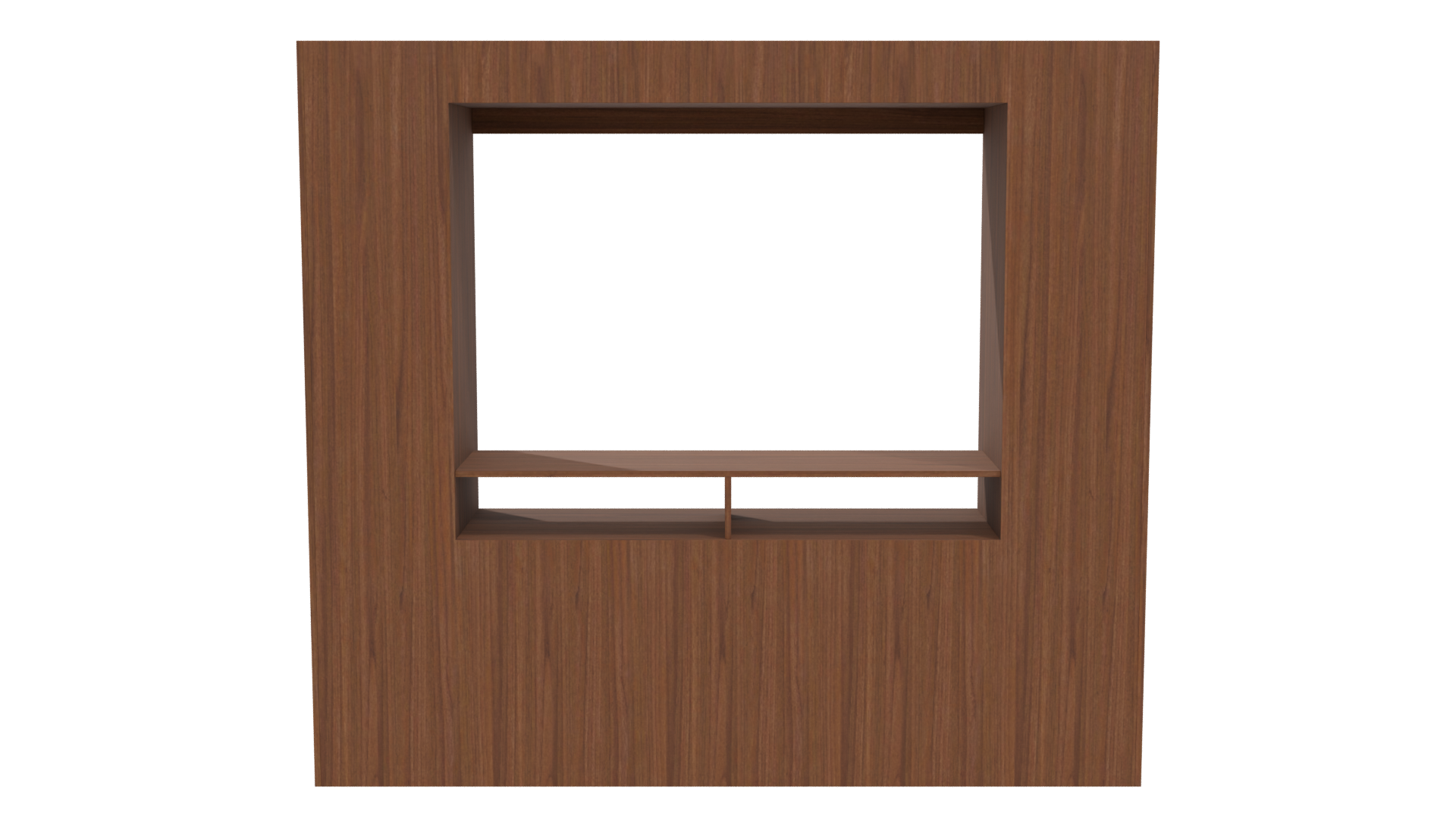 Stylish Wooden Entertainment Center 3D - Professional 3D Model Render 5