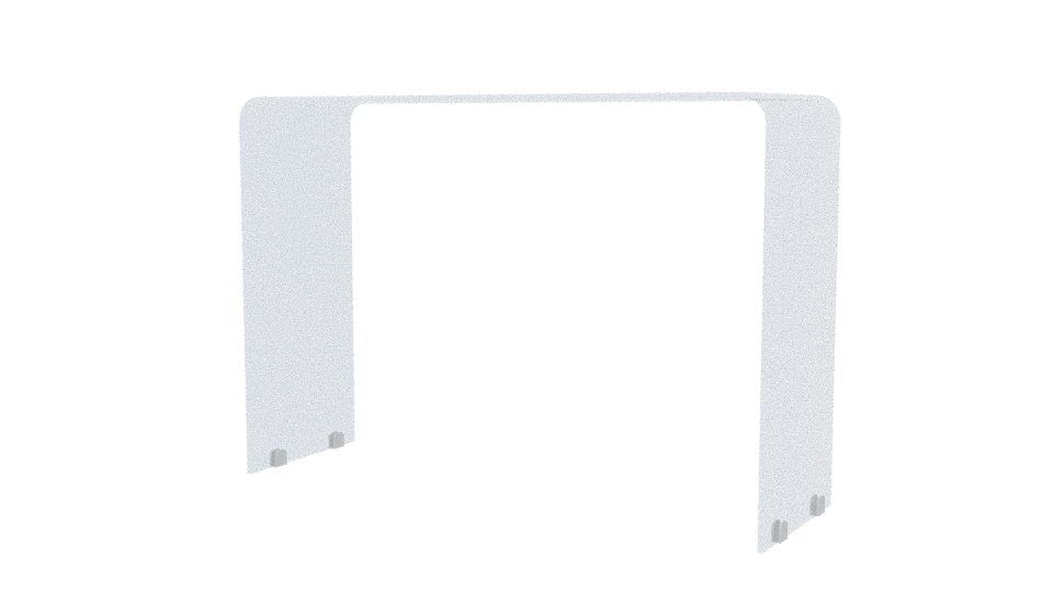 Transparent Minimalist Architectural Divider 3D Model - Professional 3D Model Render 6