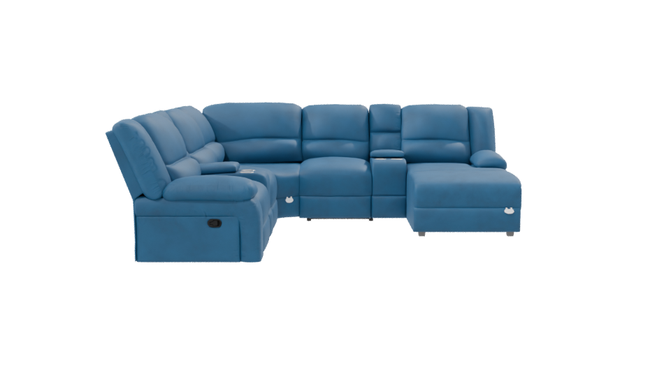 Contemporary Sectional Sofa 3D Model - Professional 3D Model Render 8