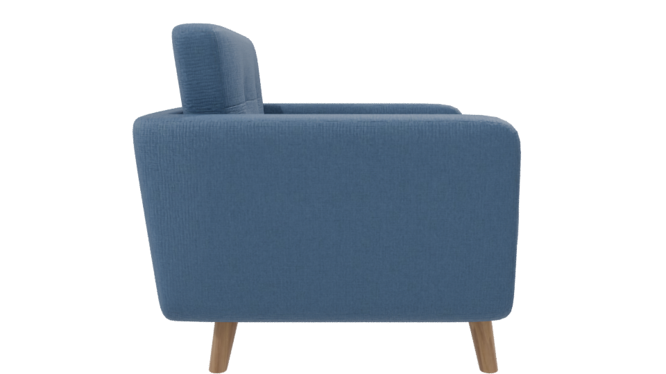 Stylish Modern Fabric Armchair 3D Model - Professional 3D Model Render 8