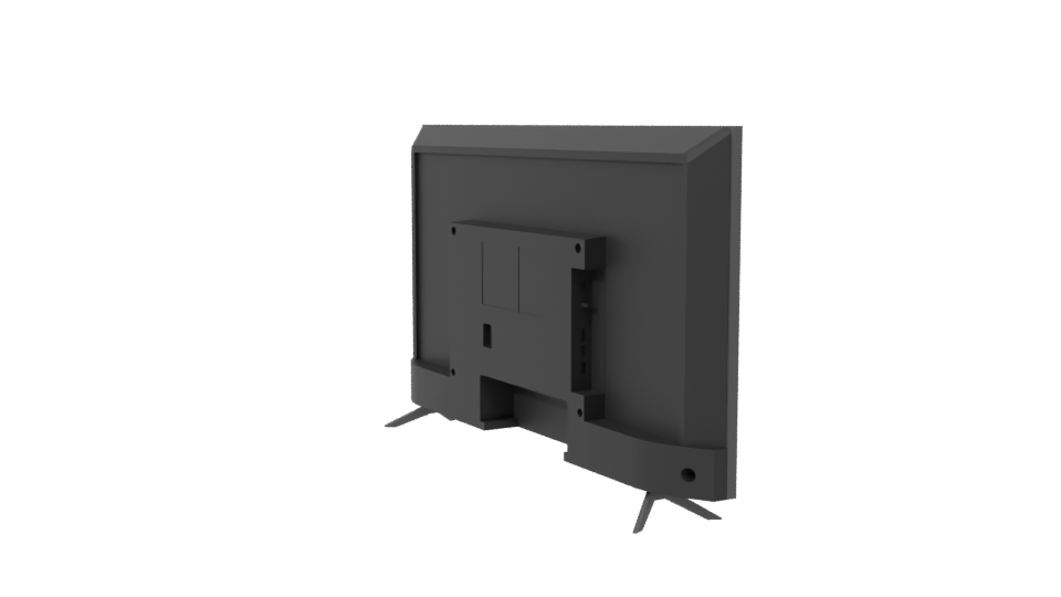 Sleek Modern TV Display Model - Professional 3D Model Render 7
