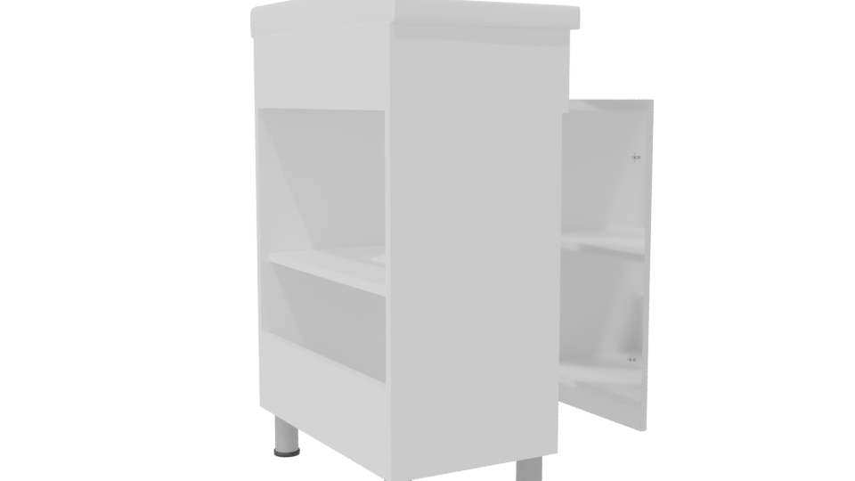 Sleek Modern Bathroom Vanity 3D Model - Professional 3D Model Render 7