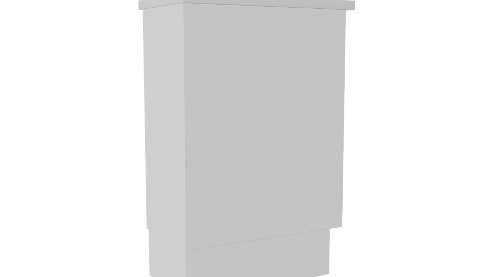 Modern Wooden Shelf Model 3D - Professional 3D Model Render 7