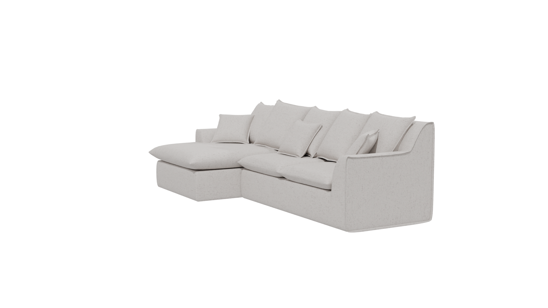 Contemporary L-Shaped Sofa 3D - Professional 3D Model Render 13