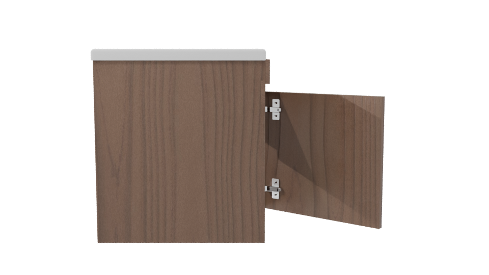 Stylish Wooden Storage Cabinet 3D - Professional 3D Model Render 8