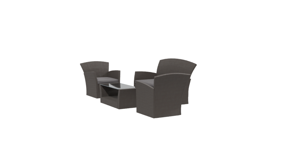 Stylish Outdoor Sofa Set 3D Model - Professional 3D Model Render 13