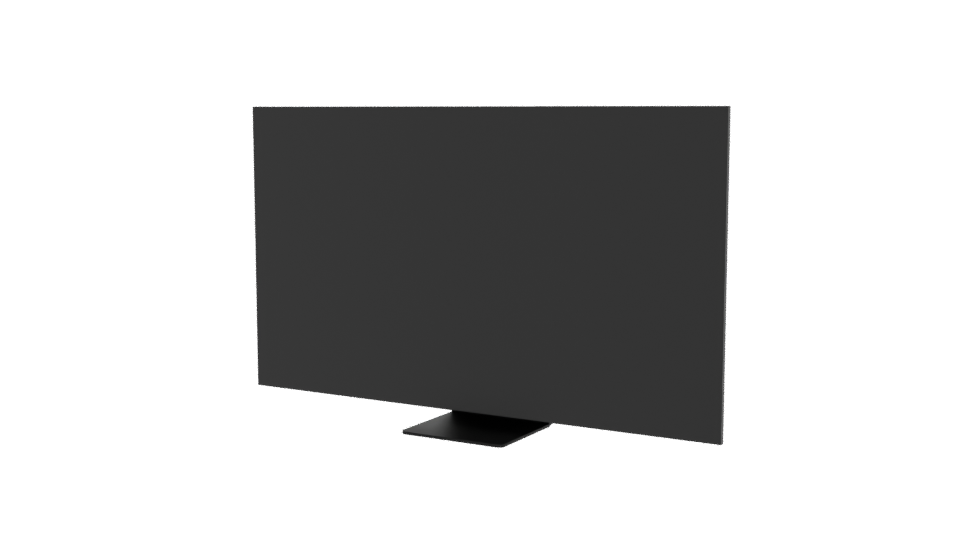 Sleek Flat Screen TV Model - Professional 3D Model Render 12