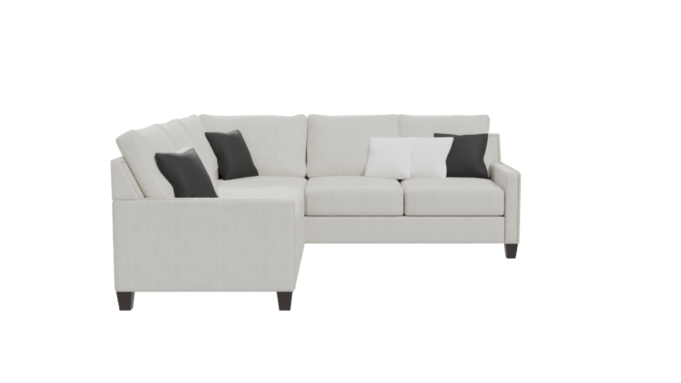 Stylish L-Shaped Sofa 3D - Professional 3D Model Render 11