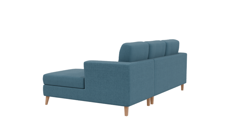 Modern Fabric Sectional Sofa 3D Model - Professional 3D Model Render 3
