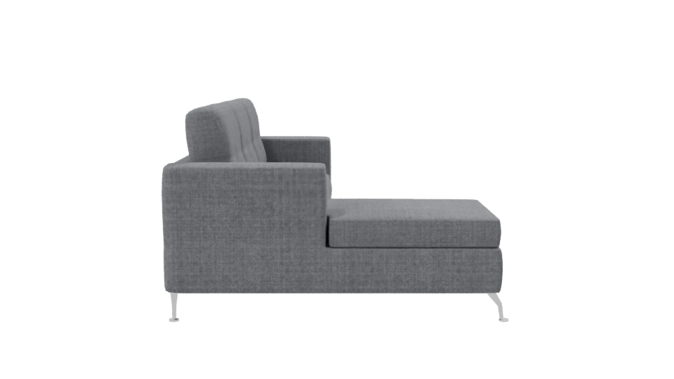 Contemporary Fabric Sectional Sofa 3D Model - Professional 3D Model Render 8