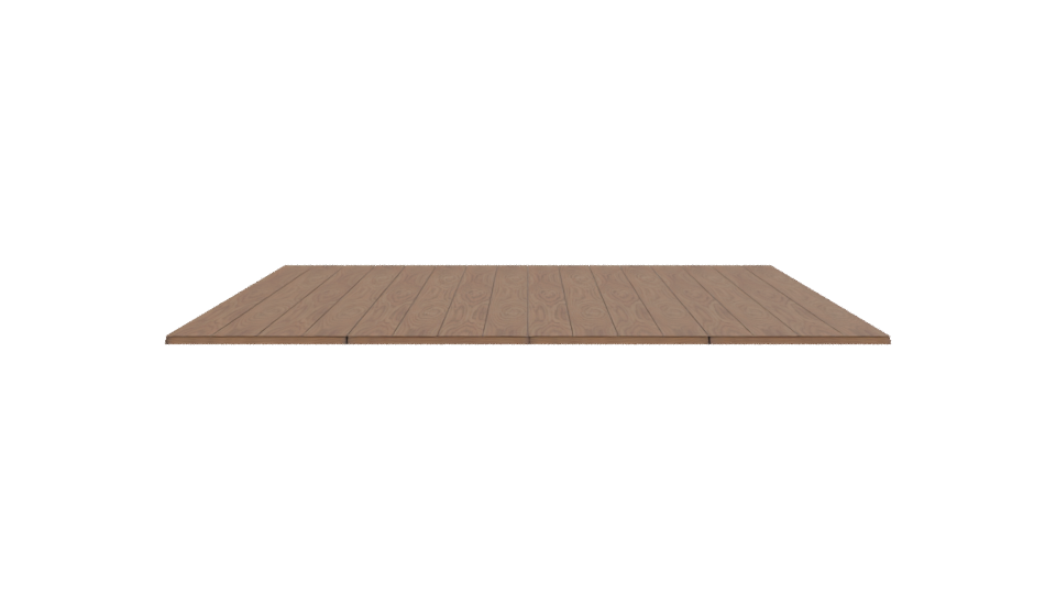 Wooden Panel Floor 3D Model - Professional 3D Model Render 2