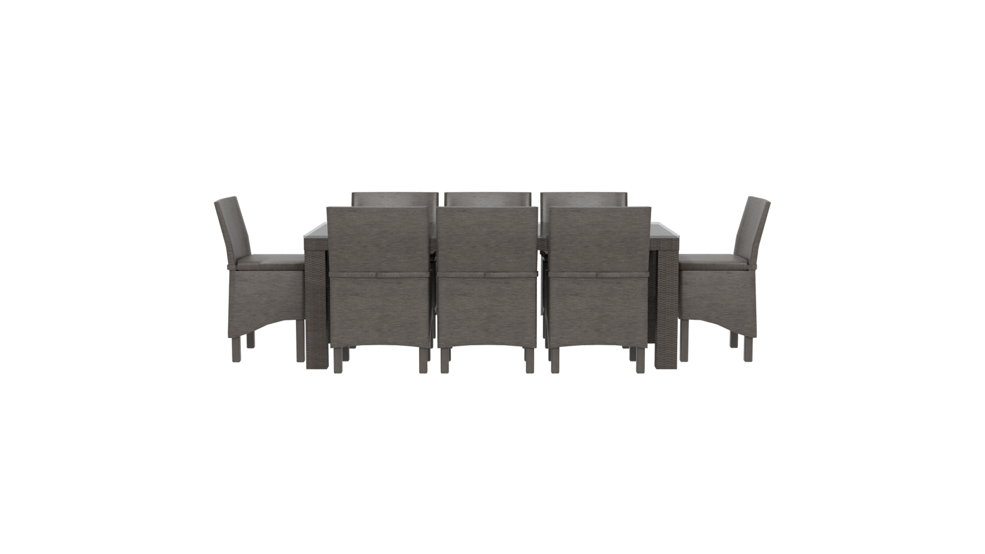 Modern Outdoor Dining Table Set 3D - Professional 3D Model Render 14