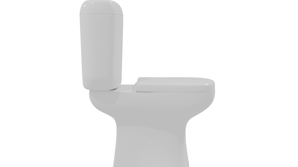 Standard Toilet 3D Model - Professional 3D Model Render 8