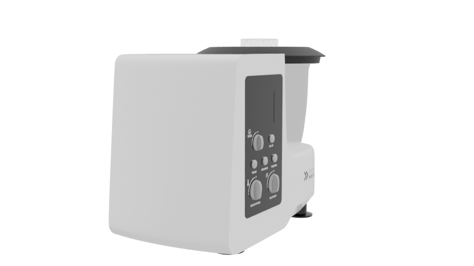 Modern Kitchen Food Processor 3D Model - Professional 3D Model Render 9
