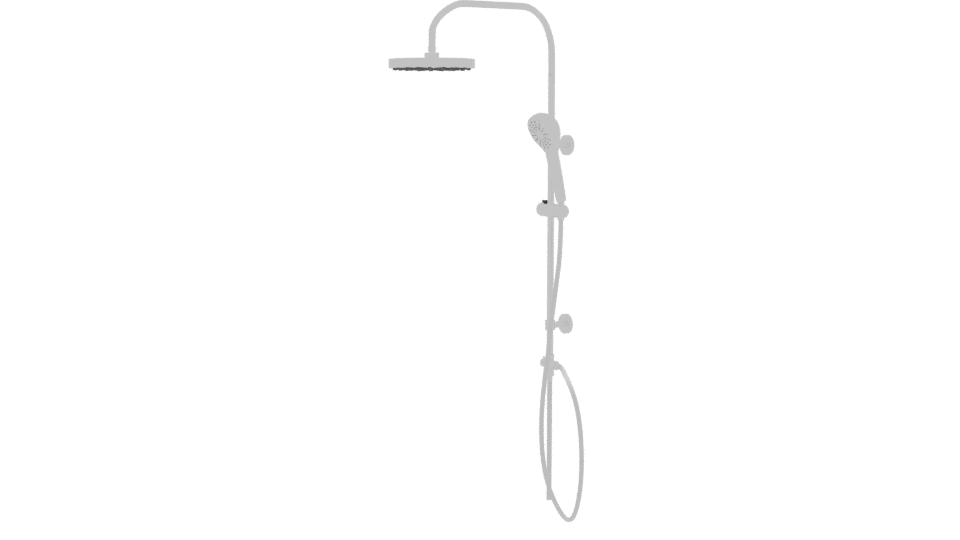 Modern Wall-Mounted Shower System - Professional 3D Model Render 13