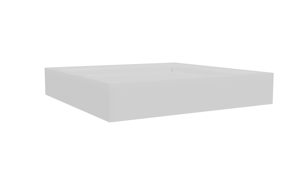 Stylish Square Shower Base 3D - Professional 3D Model Render 4