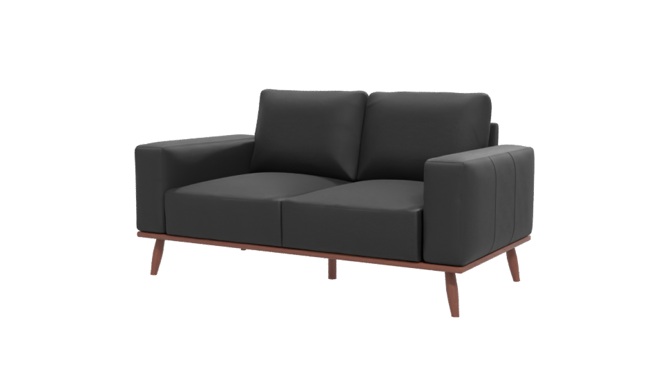 Contemporary Black Sofa Model - Professional 3D Model Render 12