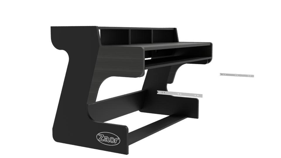 Modern Minimalist Office Desk 3D - Professional 3D Model Render 9