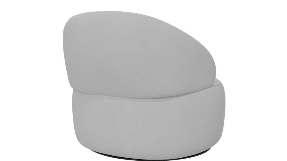 Stylish Modern Accent Chair 3D - Professional 3D Model Render 6