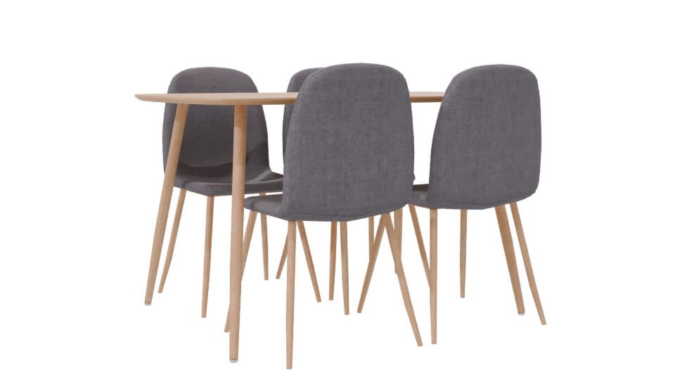 Stylish Modern Dining Set 3D - Professional 3D Model Render 7