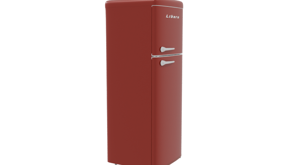 Retro Refrigerator 3D Model - Professional 3D Model Render 9