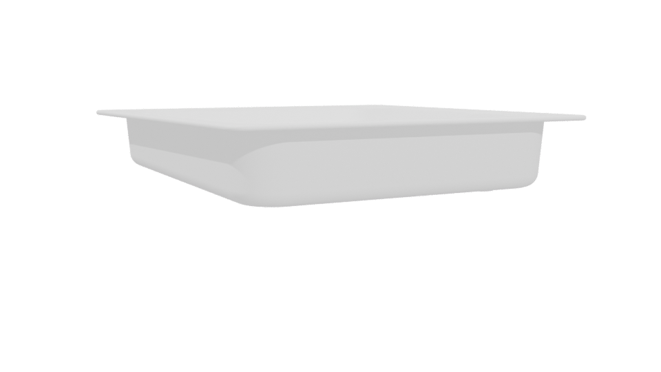 Stylish Rectangular Tray 3D Model - Professional 3D Model Render 4