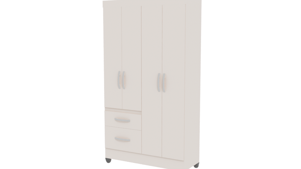 Sleek Modern Storage Cabinet 3D Model - Professional 3D Model Render 12