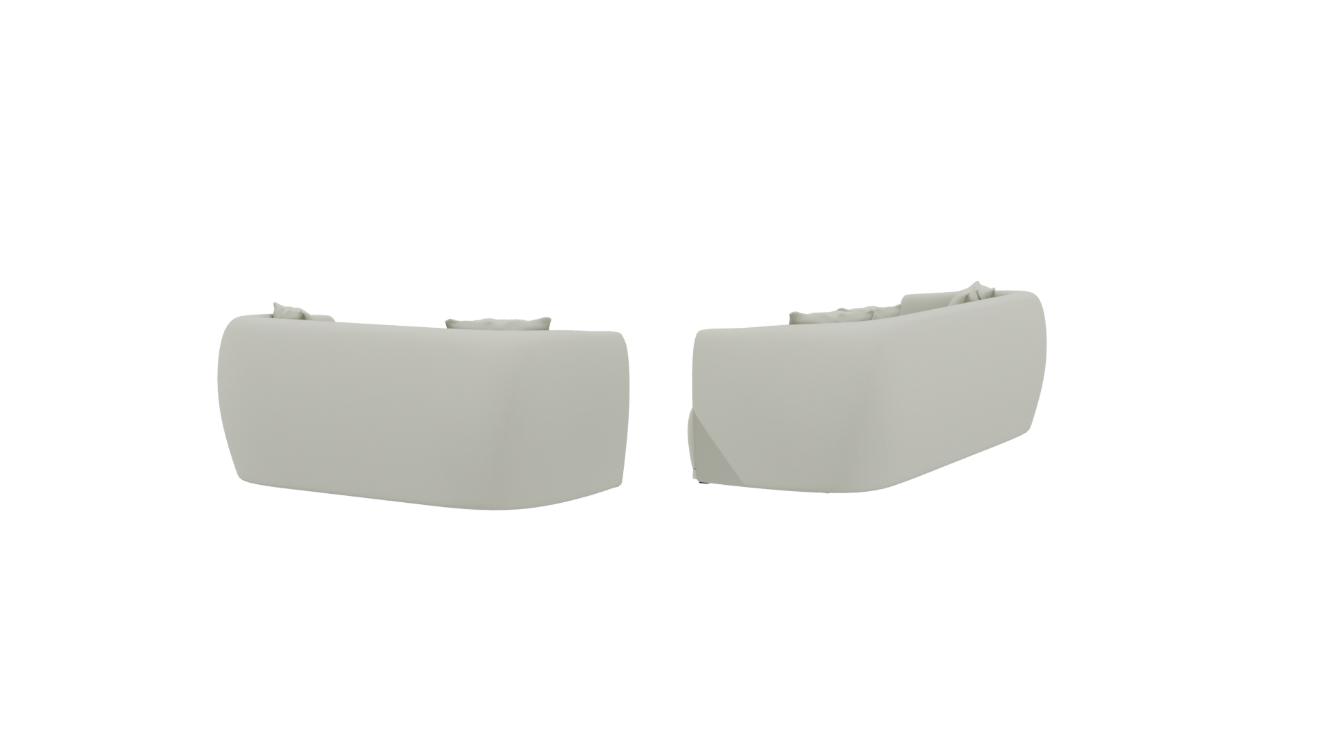 Stylish Modern Sofa Set 3D - Professional 3D Model Render 3