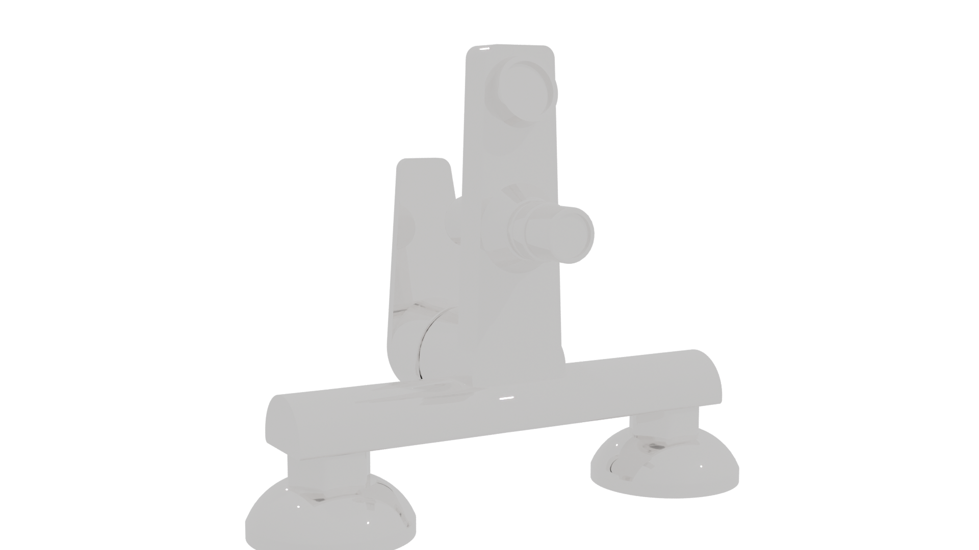 Sleek Modern Kitchen Faucet 3D Model - Professional 3D Model Render 10