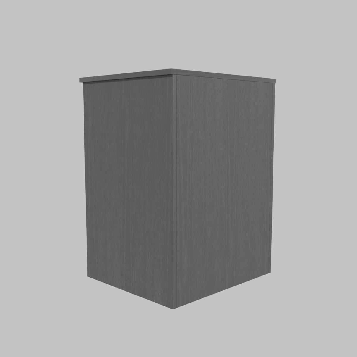 Velador Con Cajón Negro Rústico