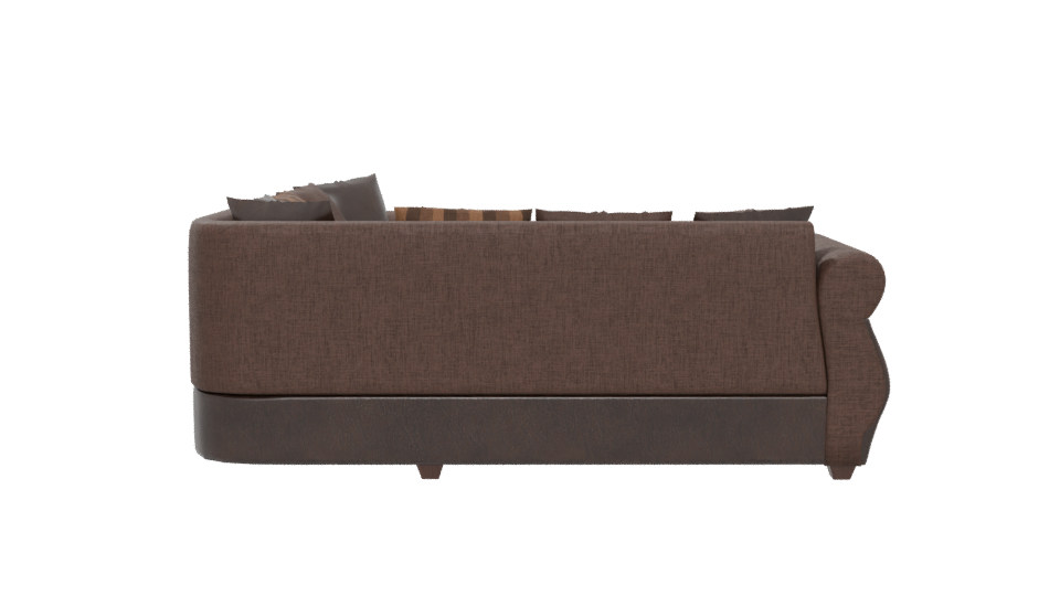 Luxurious L-Shaped Sofa Model - Professional 3D Model Render 5