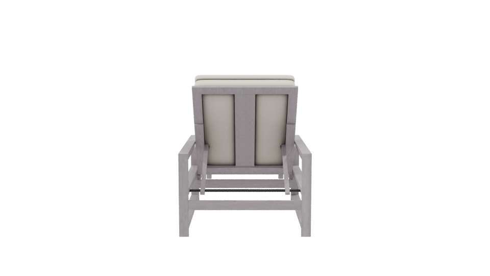 Stylish Outdoor Lounge Chair 3D - Professional 3D Model Render 8