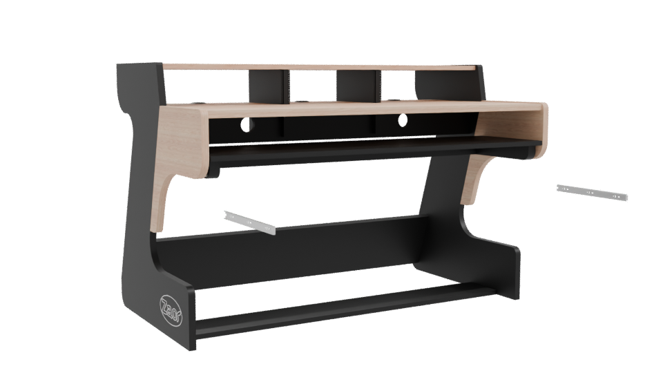 Contemporary Ergonomic Office Desk 3D Model - Professional 3D Model Render 10