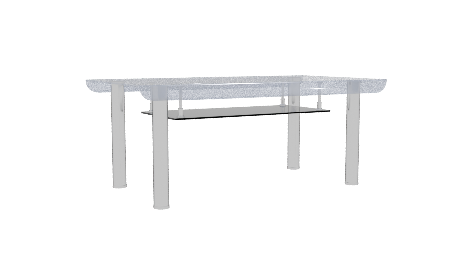 Modern Glass Coffee Table 3D - Professional 3D Model Render 10