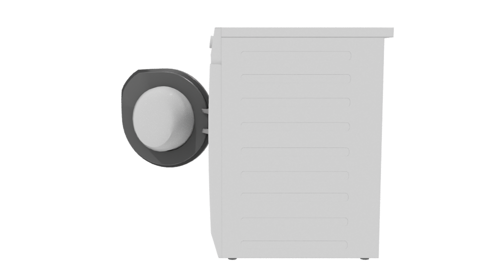 Realistic Modern Clothes Dryer 3D Model - Professional 3D Model Render 2