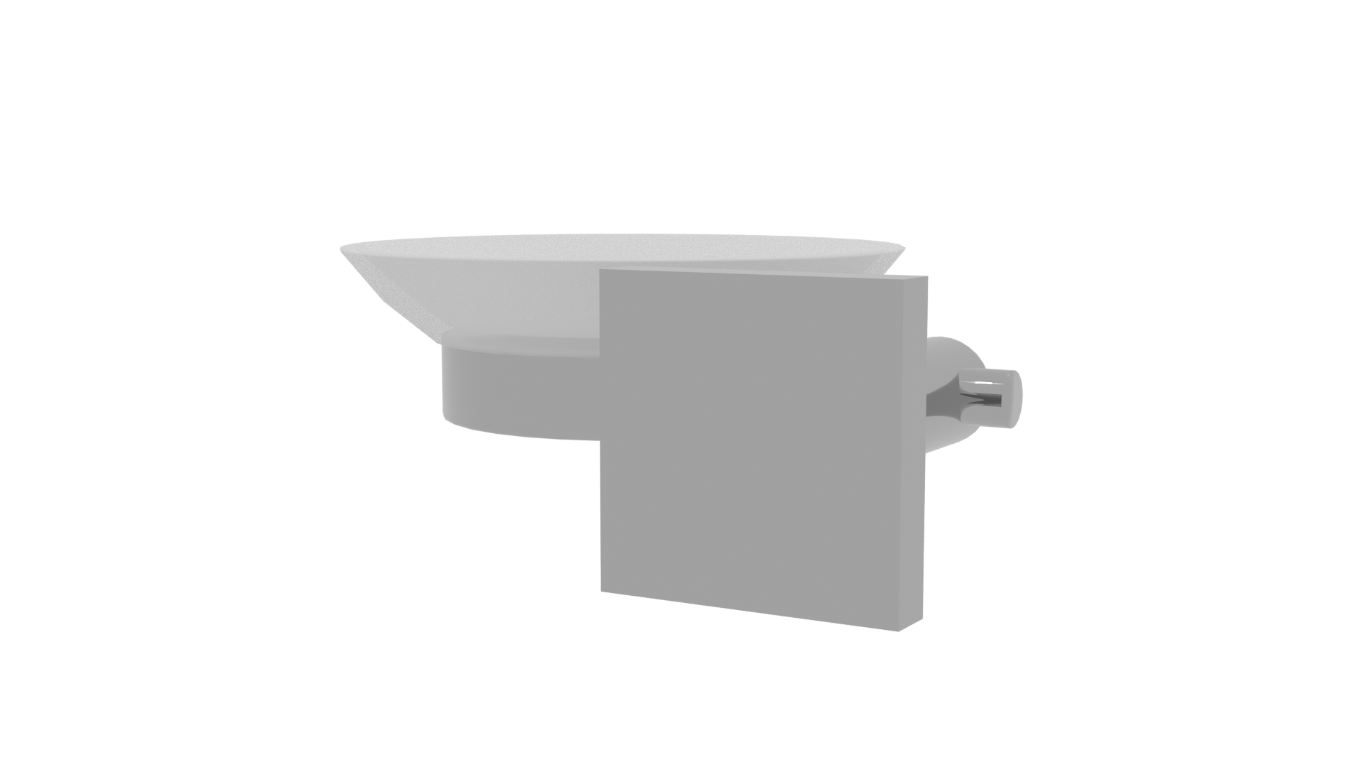 Modern Wall-Mounted Dish Holder - Professional 3D Model Render 9
