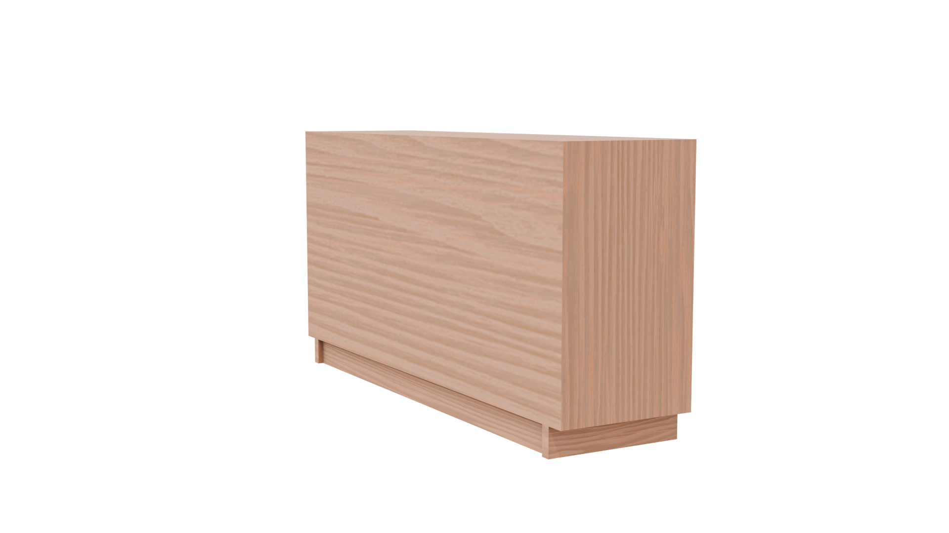 Contemporary Wooden Storage Cabinet 3D Model - Professional 3D Model Render 7