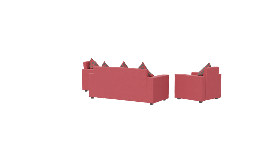 Stylish Fabric Sofa Set 3D - Professional 3D Model Render 6