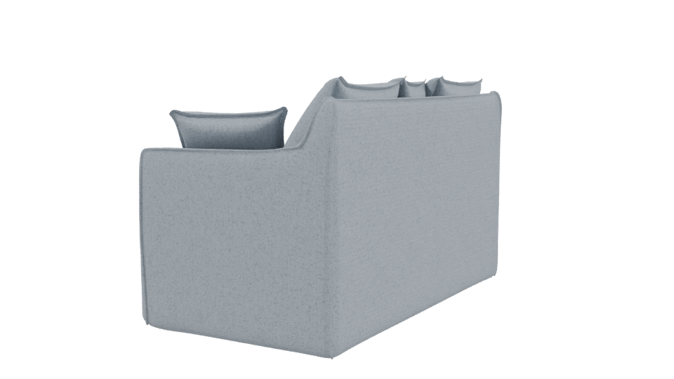 Stylish Modern Fabric Sofa 3D Model - Professional 3D Model Render 3