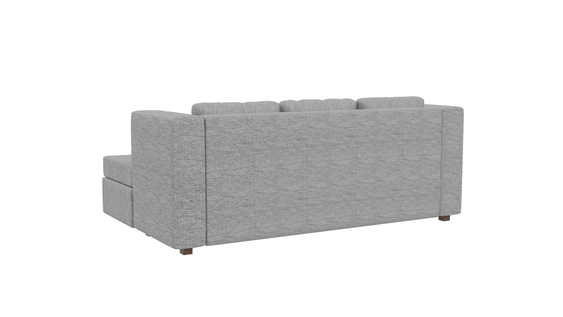Contemporary L-Shaped Fabric Sofa 3D Model - Professional 3D Model Render 4