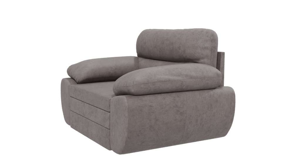 Contemporary Upholstered Living Room Chair 3D Model - Professional 3D Model Render 13