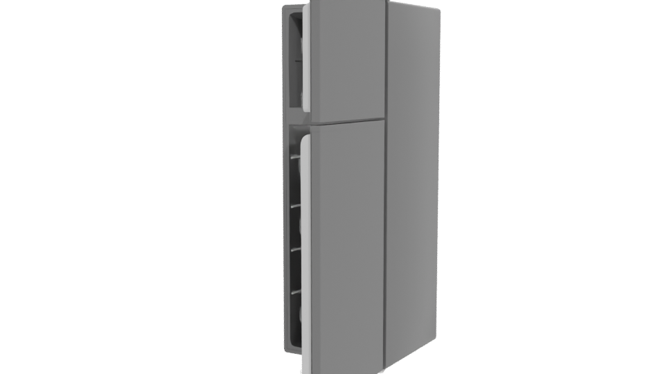 Stylish Kitchen Refrigerator 3D - Professional 3D Model Render 12