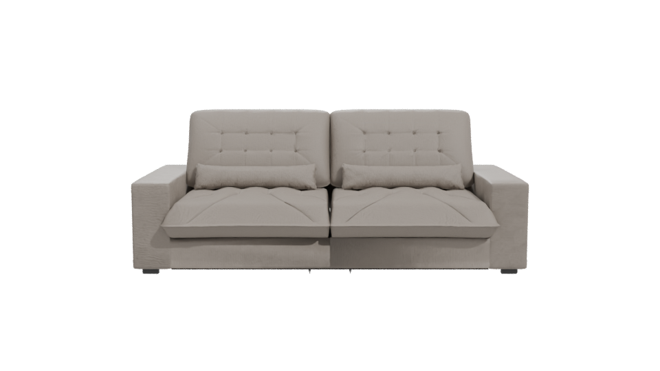 Stylish Modern Fabric Sofa 3D Model - Professional 3D Model Render 11
