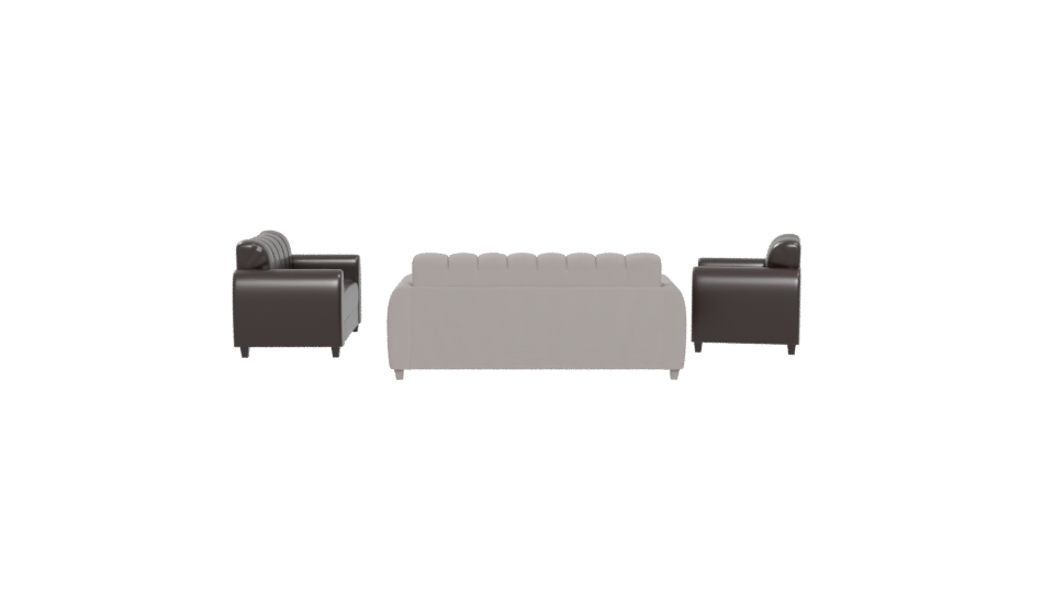 Contemporary Fabric Sofa Set 3D Model - Professional 3D Model Render 5