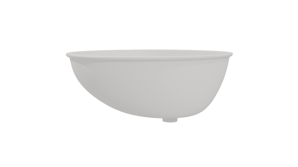 Stylish Minimalist Ceramic Bowl 3D Model - Professional 3D Model Render 4