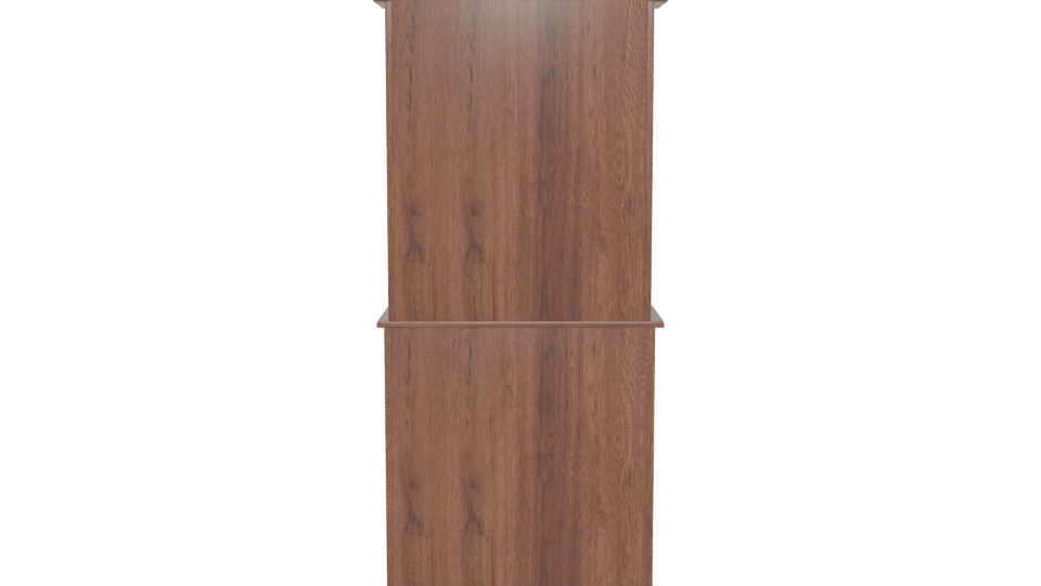 Stylish Wooden Display Cabinet 3D - Professional 3D Model Render 5