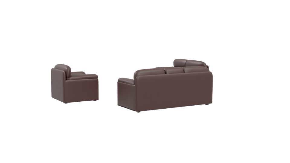Modern Living Room Sofa Set 3D - Professional 3D Model Render 4
